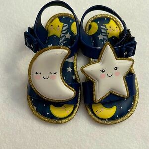 Moon and stars sandals